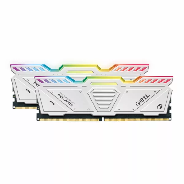Geil Polaris RGB 32B KIT(2X16GB) 5200MHz DDR5 Desktop Gaming Memory-White