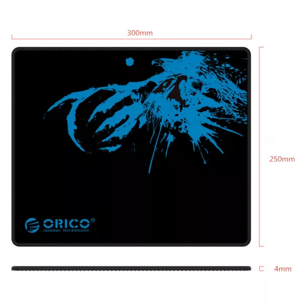 Orico Multispandex Rubber 300x250 Mousepad - Black