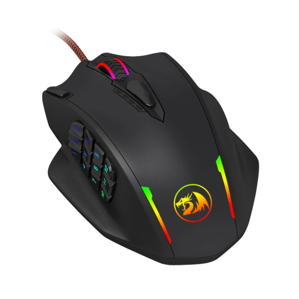 Redragon IMPACT 12400DPI MMO Gaming Mouse - Black