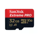 SANDISK EXTREME PRO MICROSDHC 32GB AND SD ADAPTER AND RESCUEPRO DELUXE 100MBS A1 C10 V30 UHS I U3
