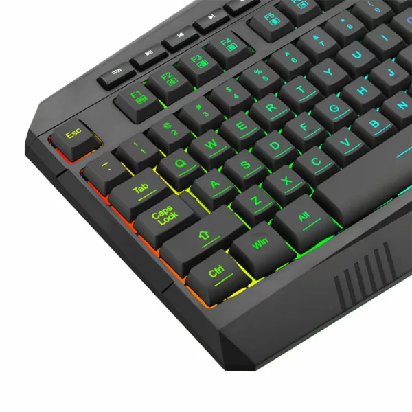 T-Dagger Submarine RGB Colour Lighting|104-107 Key|150cm Cable|19 Non-Conflict Keys Gaming Keyboard - Black