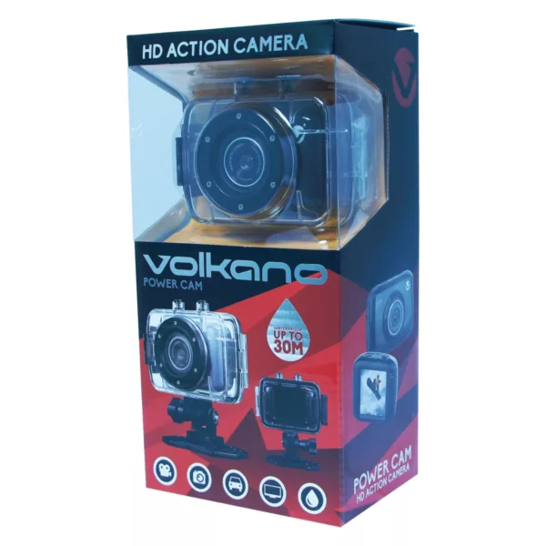 Volkano BAC-010-BK PowerCam HD 720P Action Camera